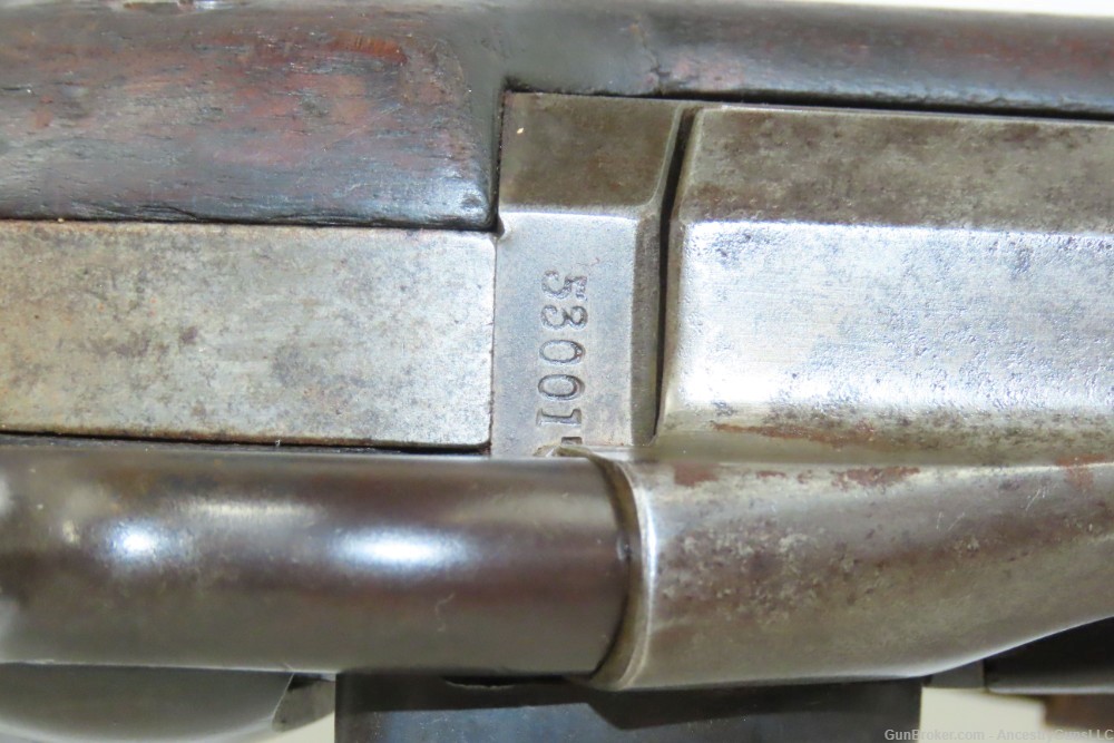 Antique U.S. SPRINGFIELD M1888 “Trapdoor” Rifle RAMROD BAYONET & RIA SLING -img-11