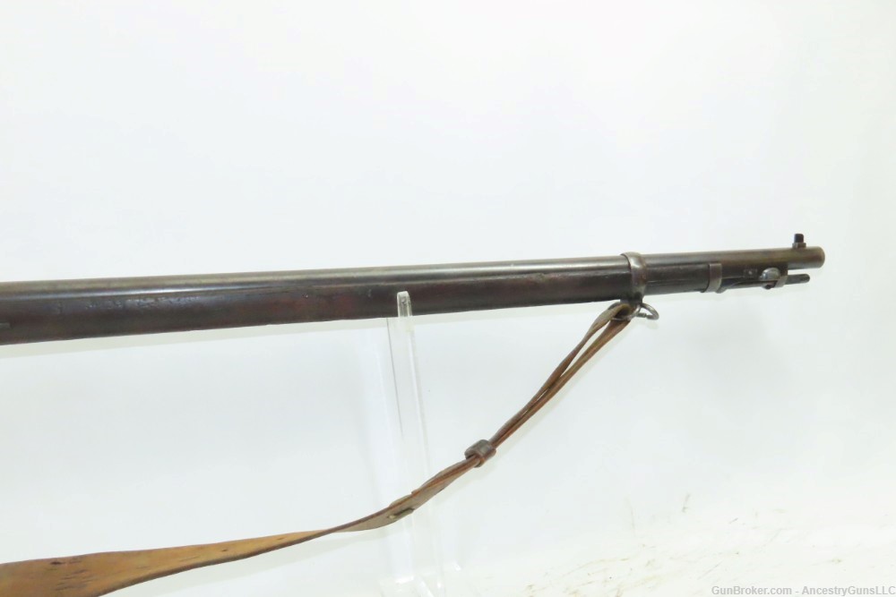 Antique U.S. SPRINGFIELD M1888 “Trapdoor” Rifle RAMROD BAYONET & RIA SLING -img-4