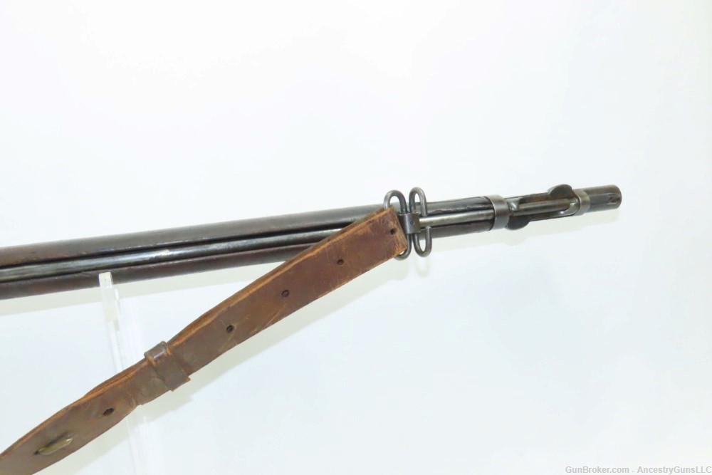 Antique U.S. SPRINGFIELD M1888 “Trapdoor” Rifle RAMROD BAYONET & RIA SLING -img-9