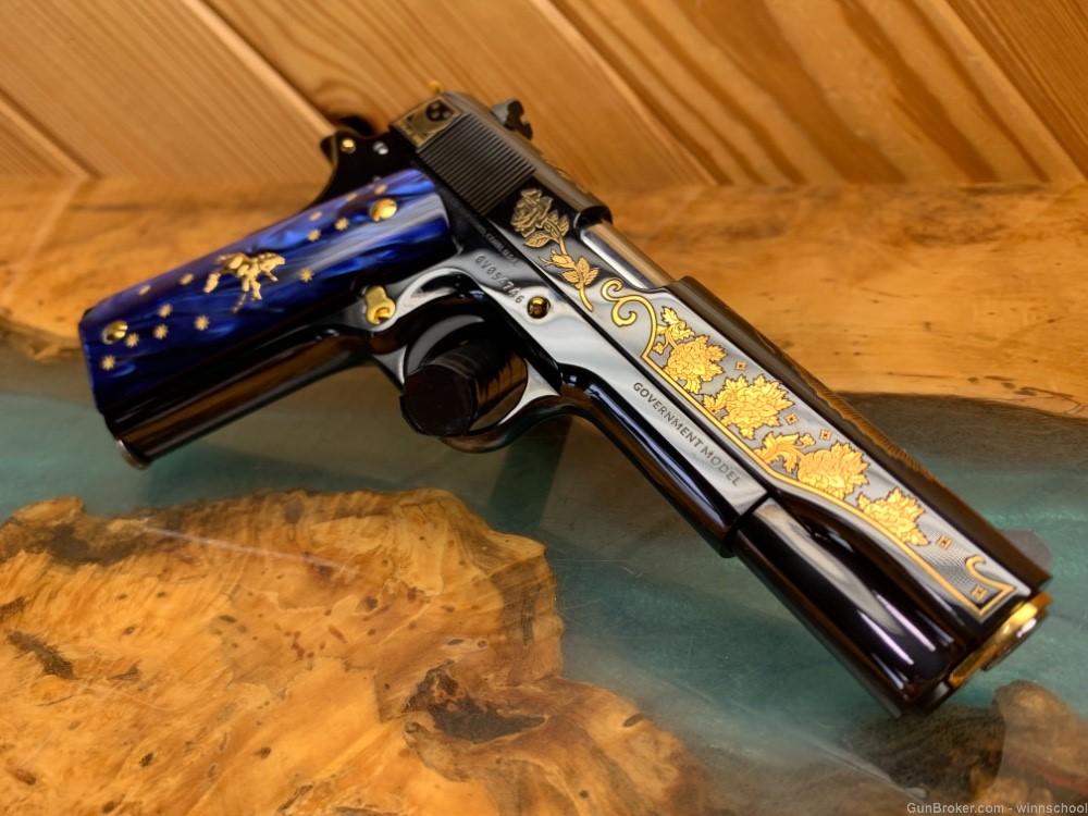 NEW ! 36 OF 300 COLT 1911 LADY OF GUADALUPE .38 SUPER ENGRAVED 5" BARREL-img-24