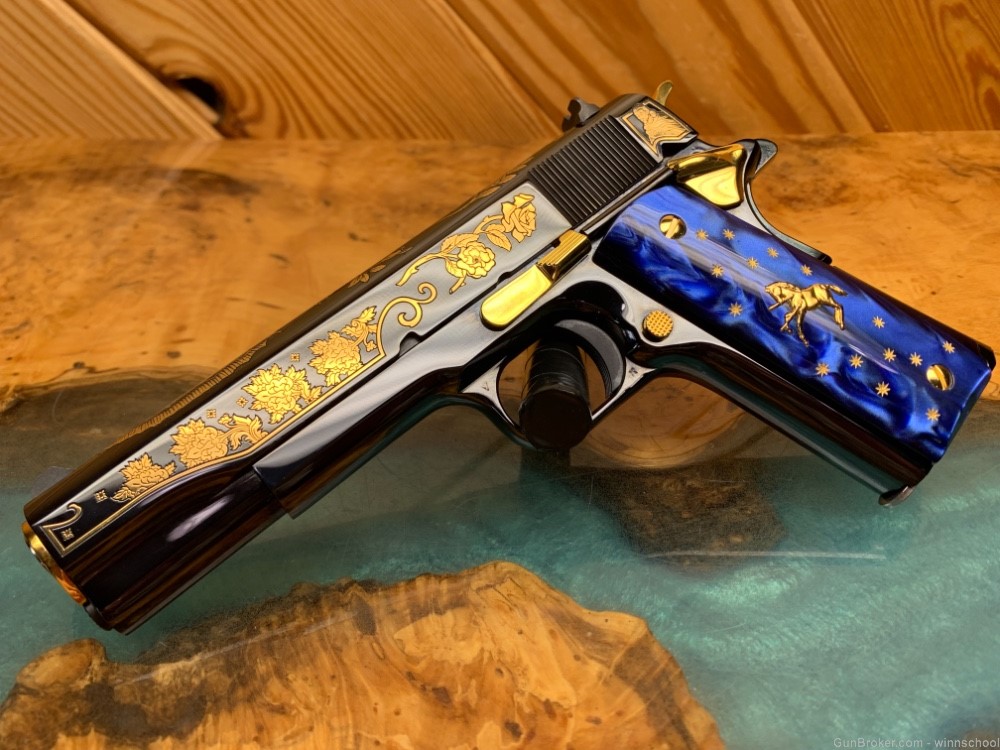 NEW ! 36 OF 300 COLT 1911 LADY OF GUADALUPE .38 SUPER ENGRAVED 5" BARREL-img-6