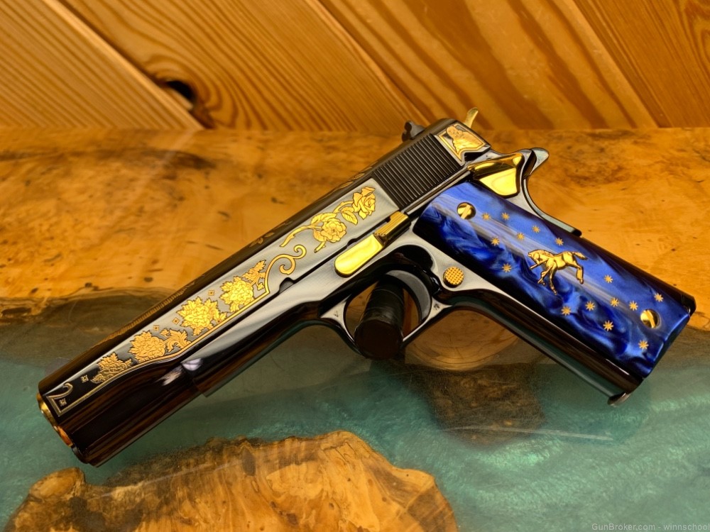 NEW ! 36 OF 300 COLT 1911 LADY OF GUADALUPE .38 SUPER ENGRAVED 5" BARREL-img-13