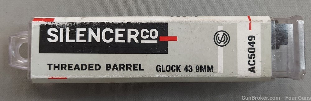 Silencerco Glock 43/43x 9mm Threaded Barrel 1/2x28-img-0