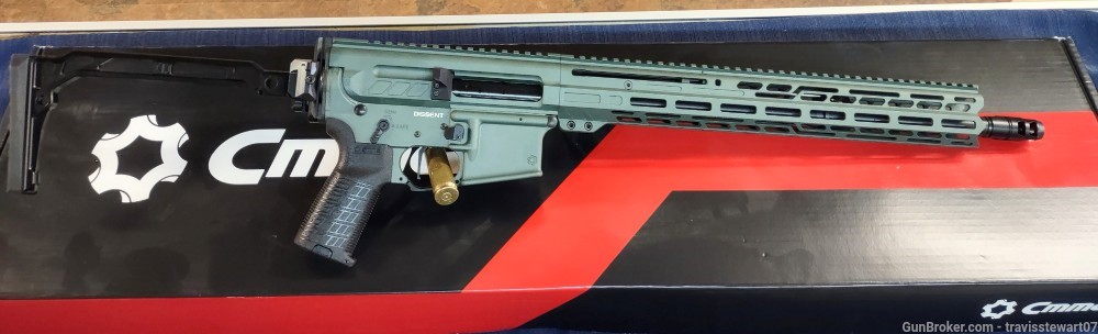 Cmmg Rifle Dissent Mk4 5.56mm - 16" 30rd Folding Stock Green-img-1