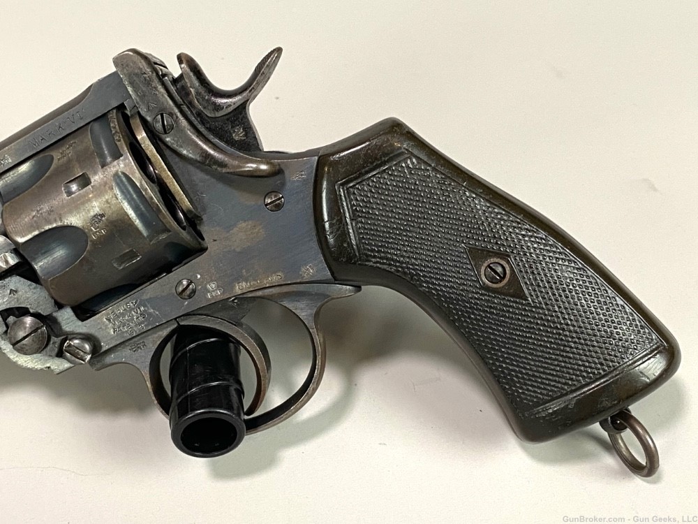 1918 British Webley MarkVI revolver all matching mark 6 45 ACP WWI pistol -img-11
