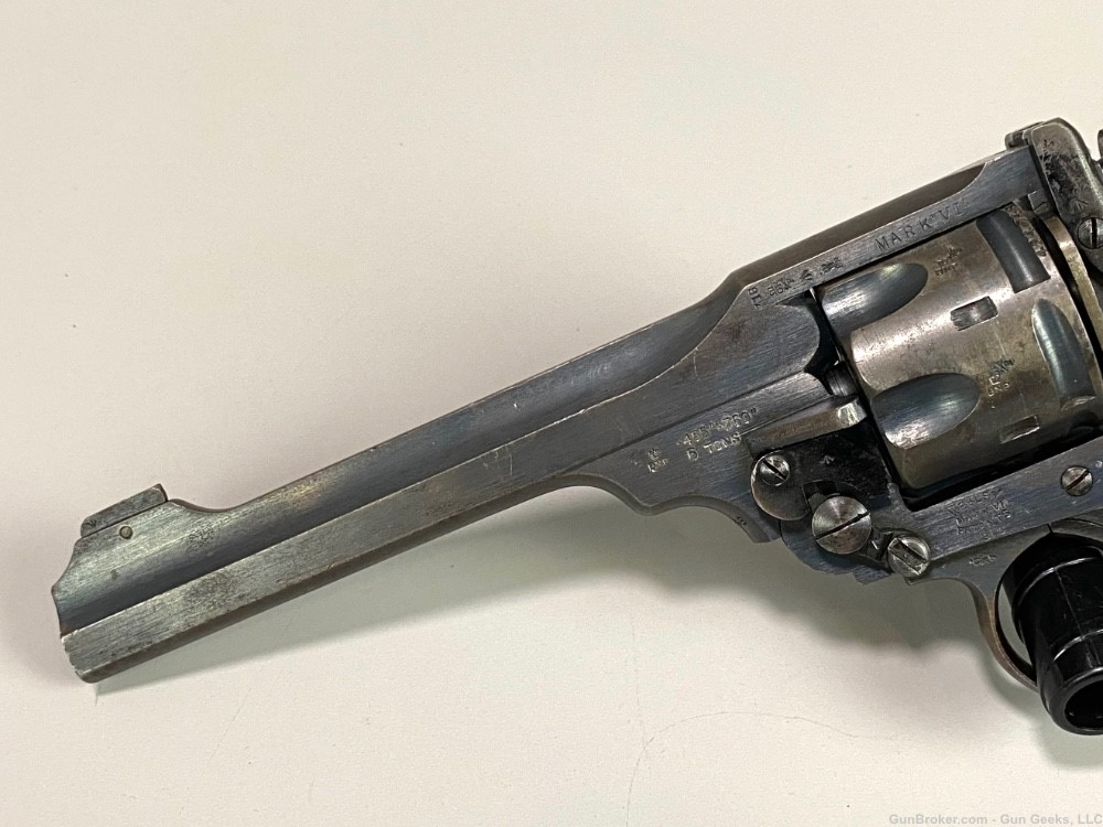 1918 British Webley MarkVI revolver all matching mark 6 45 ACP WWI pistol -img-10