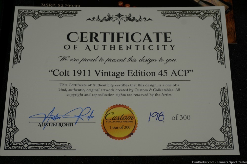 CNC Firearms Colt 1911 45acp Vintage Limited Edition 1 of 300 -img-2