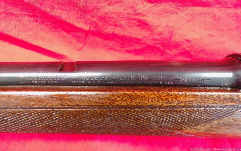 Pre-64 Winchester Model 70 .243 Win. Featherweight  Mfg 1956  .01 penny-img-17