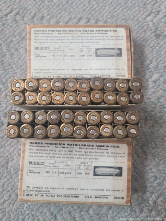 40 ROUNDS (2 BOXES) NORMA 7.62 Russian 7.62X54 AMMUNITION -img-4
