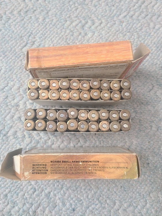 40 ROUNDS (2 BOXES) NORMA 7.62 Russian 7.62X54 AMMUNITION -img-2