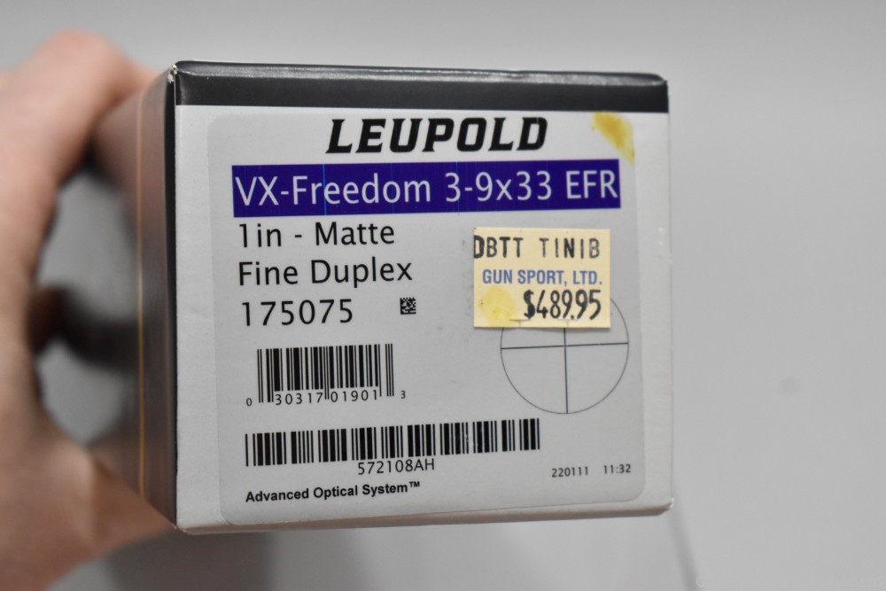 Fine Leupold VX-Freedom 3-9x33 Rifle Scope Fine Duplex Reticle W/Box 175075-img-3