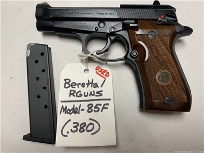 Beretta 85f pistol .380 acp