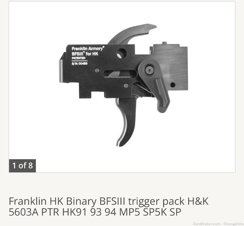 Franklin HK MP5 HK 91/93/94 Binary trigger pack-img-0