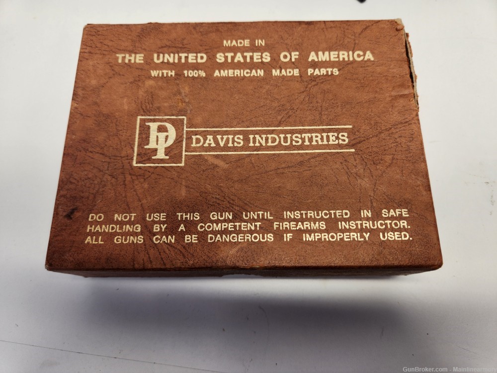 Davis Industries P-380 | .380auto | Factory Box and Paperwork-img-8