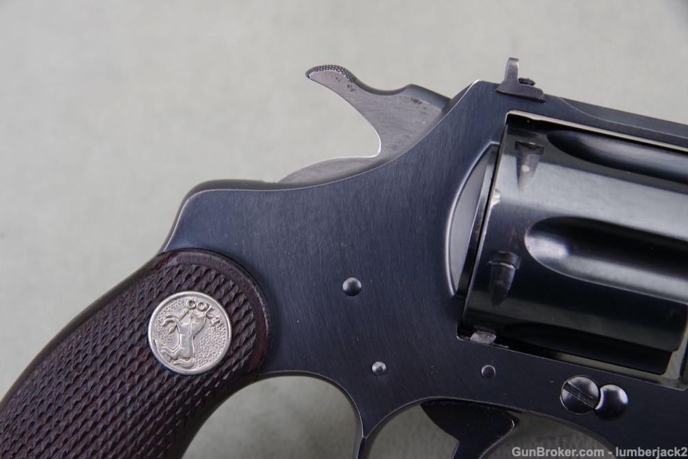 Excellent 1935 Colt Police Positive Target .22LR 6'' Blue-img-10