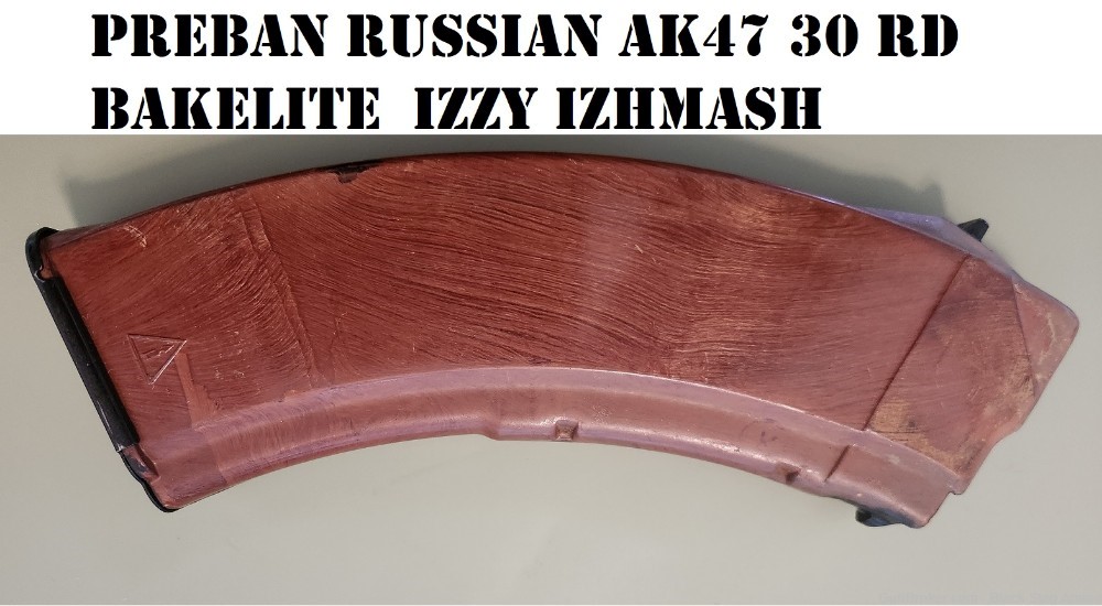 Russian Izzy Izhmash Bakelite 30rd AK47 mag magazine Collectible Good-img-0