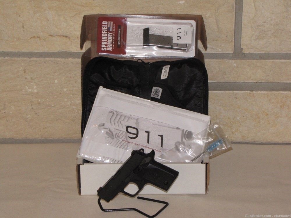 Springfield Armory 911 380 ACP Pistol with All Accessories Three Magazines-img-0