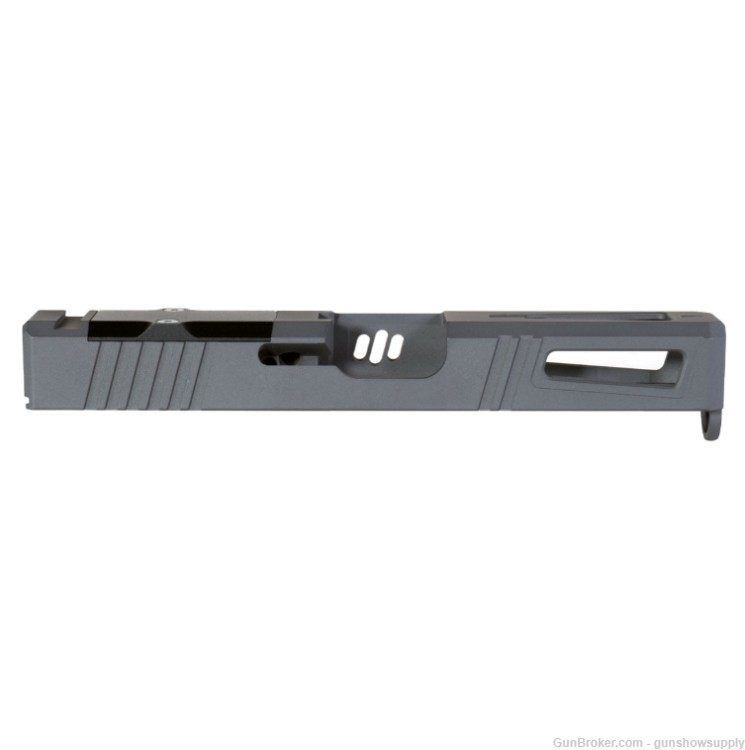 G19 RMR Cut Slide with Aluminum RMR Plate Cover – Sniper Grey-img-1