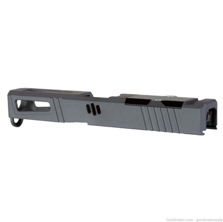 G19 RMR Cut Slide with Aluminum RMR Plate Cover – Sniper Grey-img-2