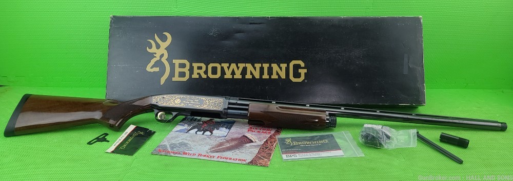 BROWNING BPS * NWTF 12 Gauge NATIONAL WILD TURKEY FEDERATION GOLD ENGRAVED -img-23