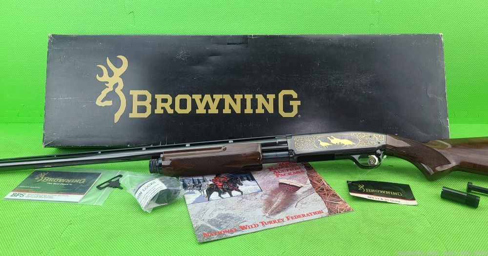 BROWNING BPS * NWTF 12 Gauge NATIONAL WILD TURKEY FEDERATION GOLD ENGRAVED -img-0