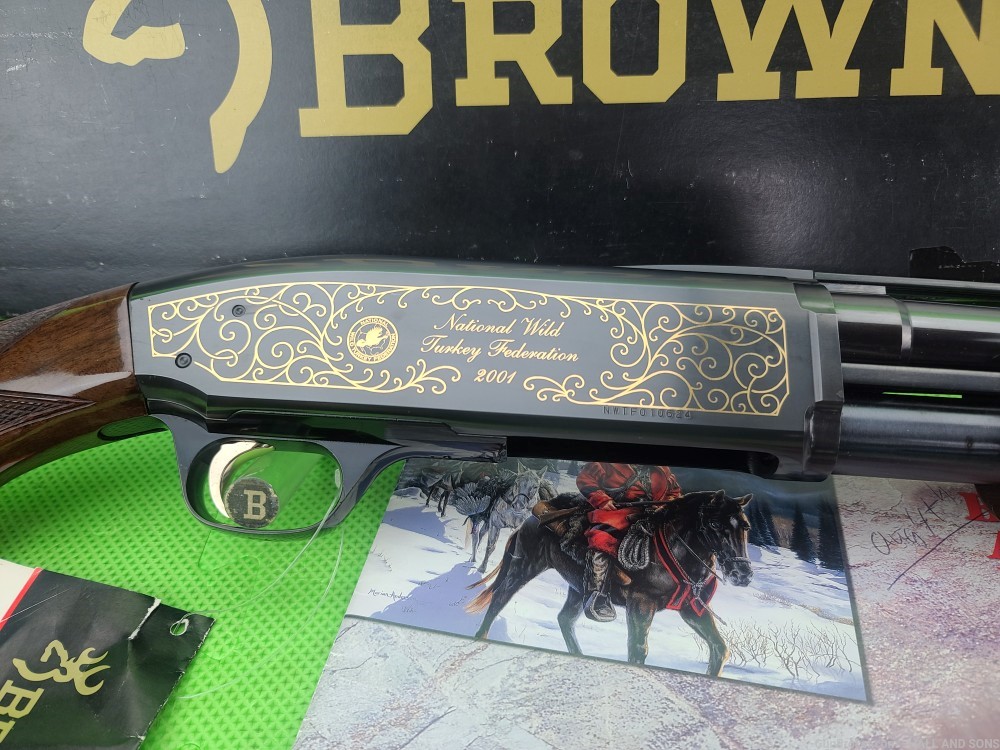BROWNING BPS * NWTF 12 Gauge NATIONAL WILD TURKEY FEDERATION GOLD ENGRAVED -img-18