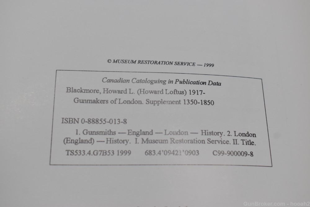 Gunmakers of London 1350-1850 w Supplement 2 Volumes HC Book H Blackmore-img-8