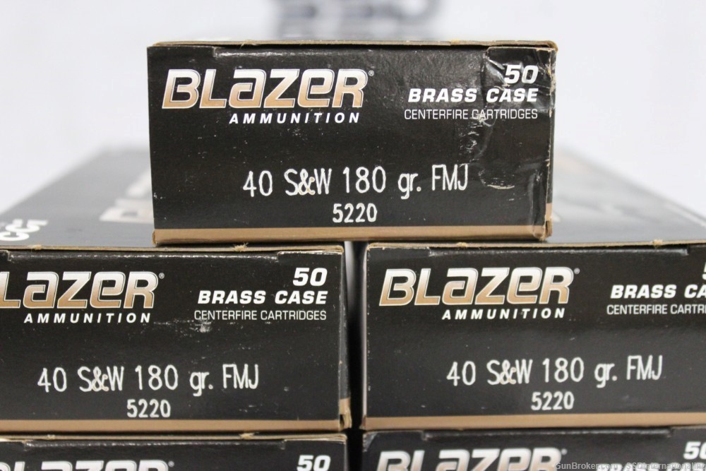 Blazer 40s&w 180gr FMJ 250rds 5220 .40 s&w Adult Signature Required!-img-1
