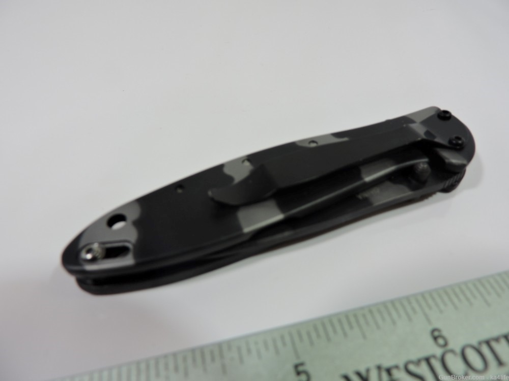  Spring  Assist Knife Tactical Knife, Black & Gray Camo, Safety Lock -img-2