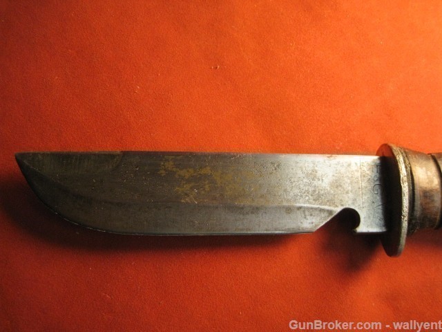 E.G.W. Knife WWII Fighting Pretty Rare Found 10" straight-img-9