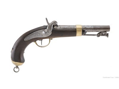 FRENCH NAVAL AND MARINE MODEL 1837 PERCUSSION PISTOL (AH6403)