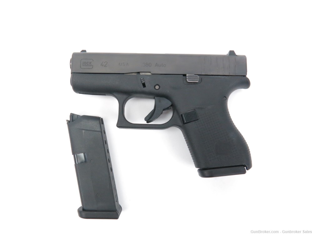 Glock 42 .380 ACP 3.25" Semi-Automatic Pistol w/ 2 Magazines & Hard Case-img-0