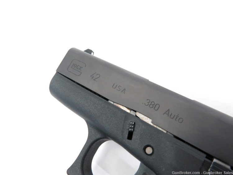 Glock 42 .380 ACP 3.25" Semi-Automatic Pistol w/ 2 Magazines & Hard Case-img-2