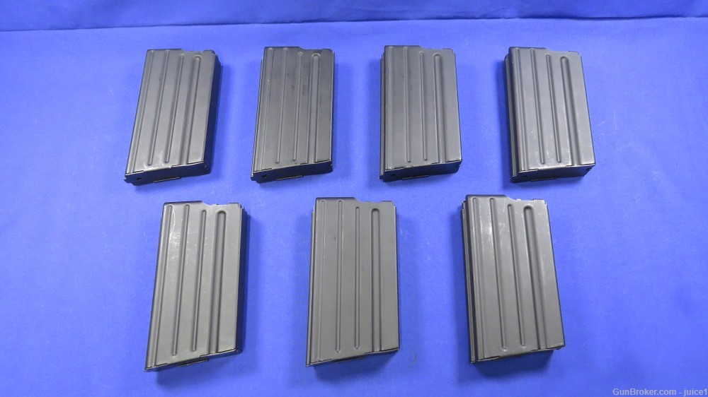 Set of Seven (7) ASC 20Rd .308Win Steel Magazines for AR10 AR-10-img-0