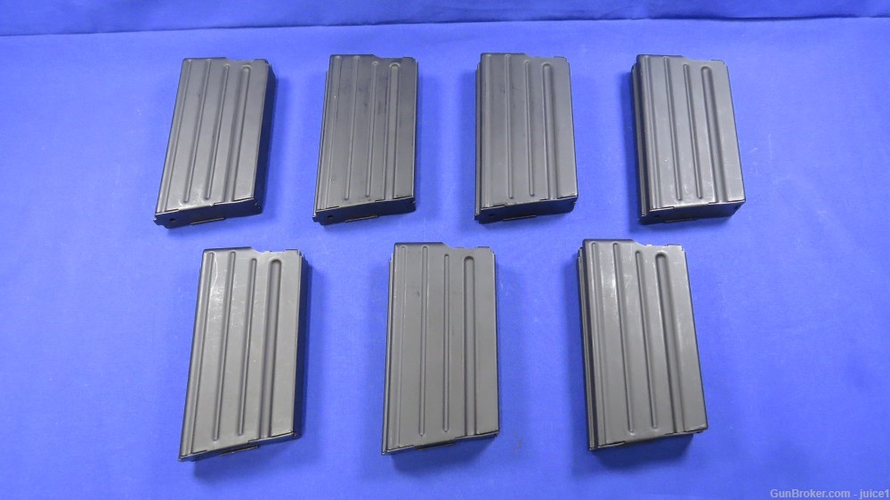 Set of Seven (7) ASC 20Rd .308Win Steel Magazines for AR10 AR-10-img-1