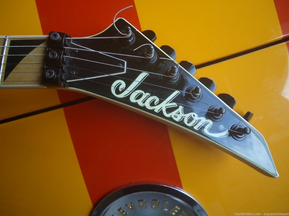1980s JACKSON STEVE VAI/JAKE E LEE METAL SHREDDER SUSTAINER GUITAR-img-2