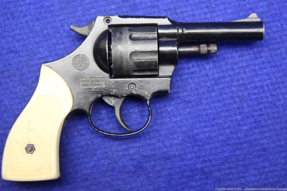 Vintage Mondial  EIG Starter Pistol Model 999 Blank Gun 22 Cal-img-1