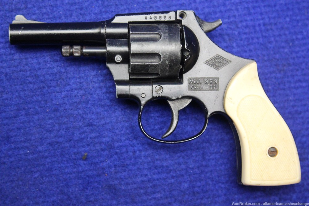 Vintage Mondial  EIG Starter Pistol Model 999 Blank Gun 22 Cal-img-0