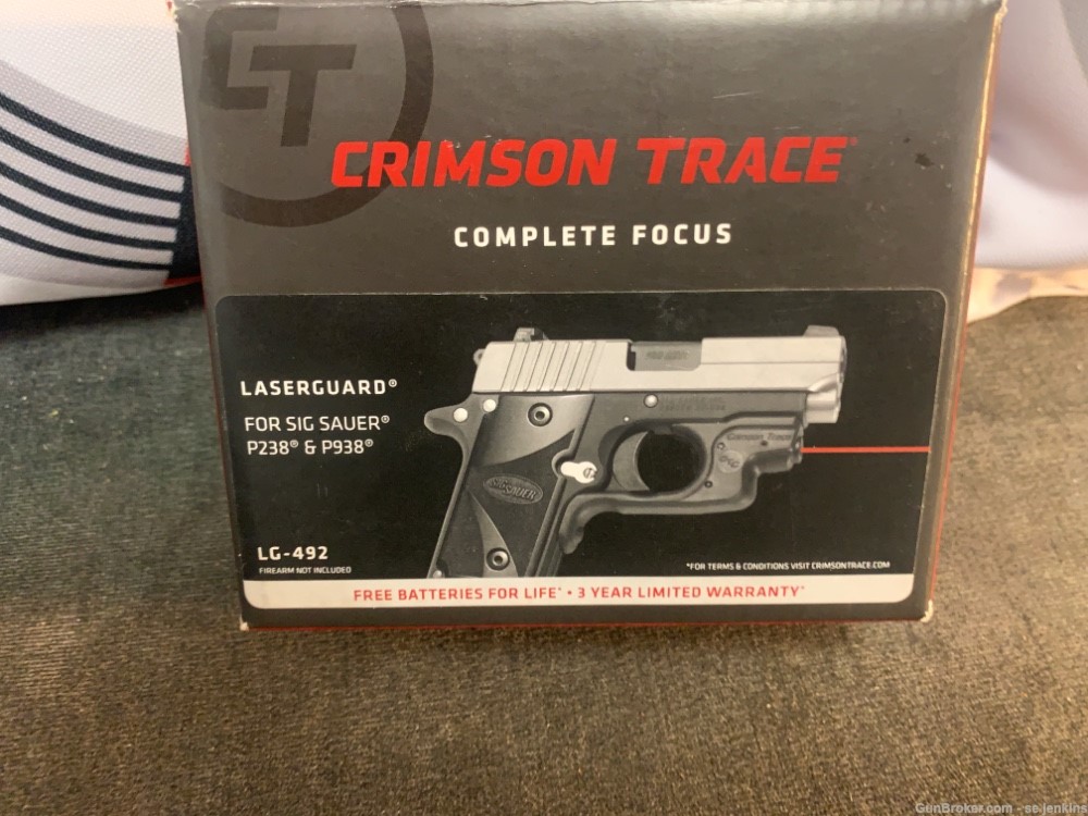 SIG Sauer P238/P239 Laser Grips made by Crimson Trace-img-0