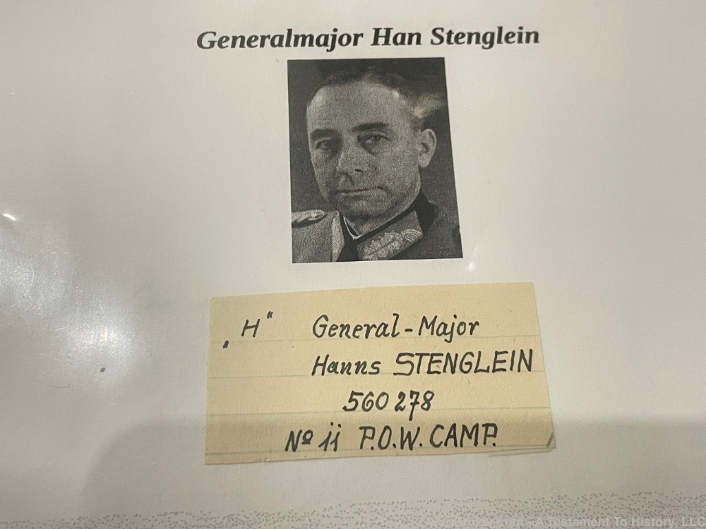 WWII GERMAN- GENERAL SIGNATURES COLLECTION ARCHIVE- WW2 US GI BRING BACK-img-15