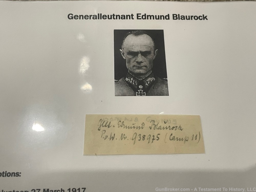 WWII GERMAN- GENERAL SIGNATURES COLLECTION ARCHIVE- WW2 US GI BRING BACK-img-14