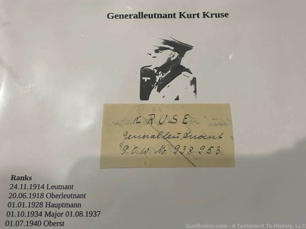 WWII GERMAN- GENERAL SIGNATURES COLLECTION ARCHIVE- WW2 US GI BRING BACK-img-24