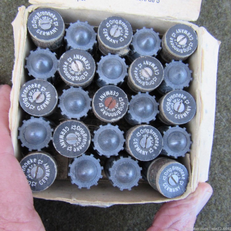 24 Highly Accurate Brenneke 12 Gauge Slug Shotgun Reloading Bullets Rare!-img-1