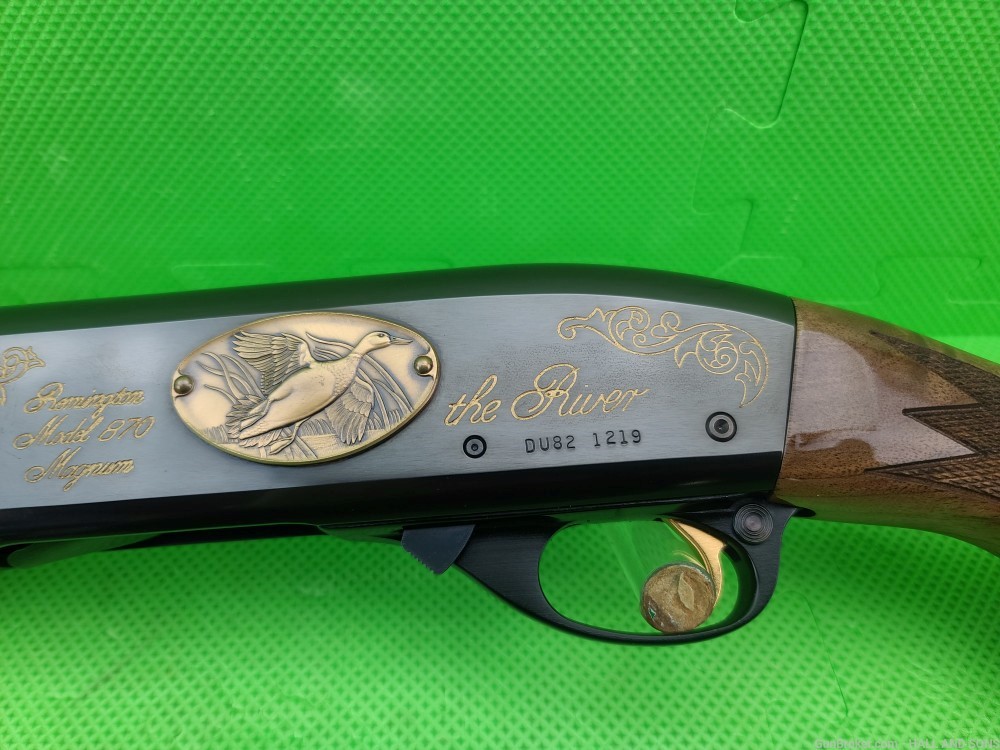 RARE Remington 870 Magnum * DUCKS UNLIMITED * MISSISSIPPI EDITION THE RIVER-img-42