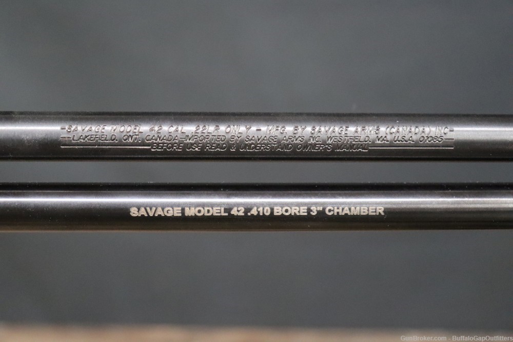 Savage 42 .22LR/.410 Bore Combination Gun w/ Soft Case-img-9