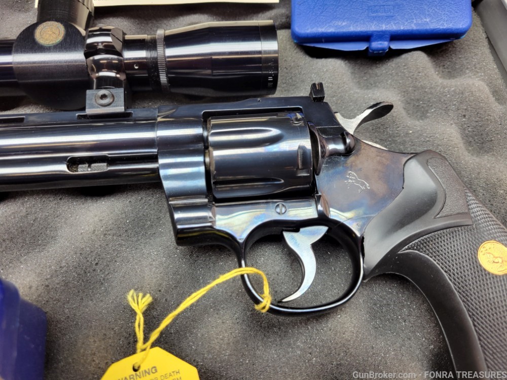 Colt Python Hunter 8 inch barrel 357 Magnum - Leupold Scope SAA companion-img-21