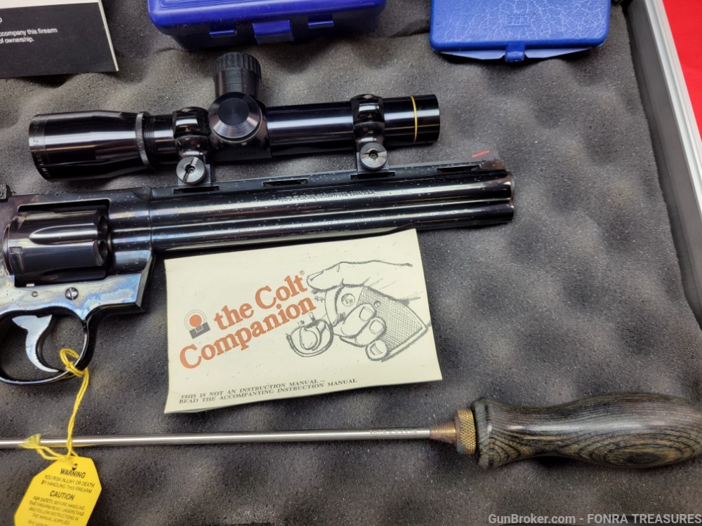 Colt Python Hunter 8 inch barrel 357 Magnum - Leupold Scope SAA companion-img-16