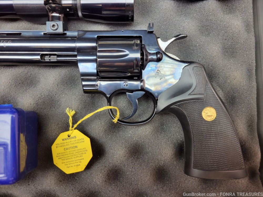 Colt Python Hunter 8 inch barrel 357 Magnum - Leupold Scope SAA companion-img-12