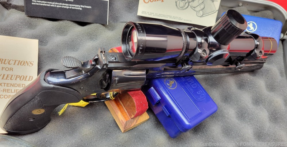 Colt Python Hunter 8 inch barrel 357 Magnum - Leupold Scope SAA companion-img-28