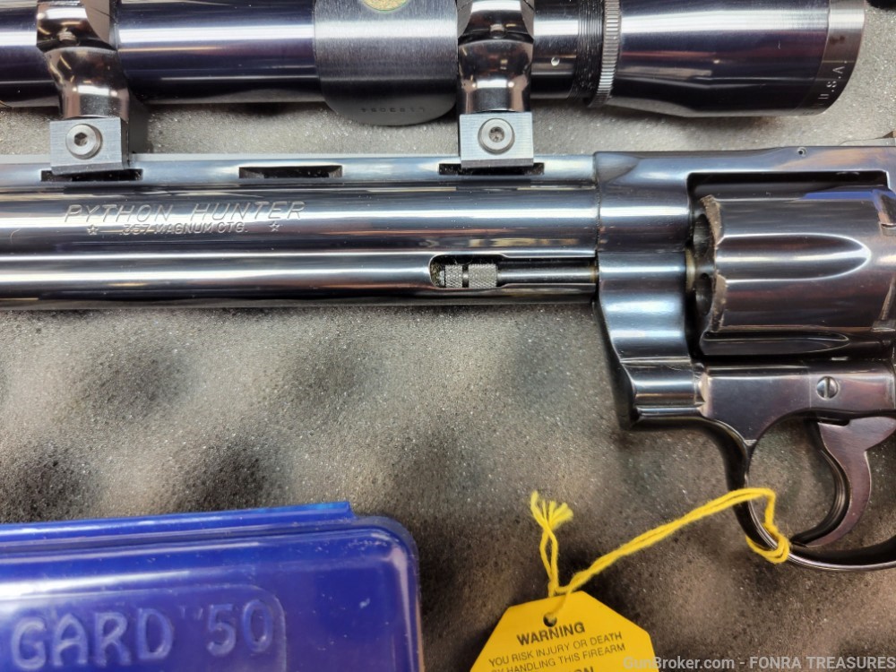 Colt Python Hunter 8 inch barrel 357 Magnum - Leupold Scope SAA companion-img-19